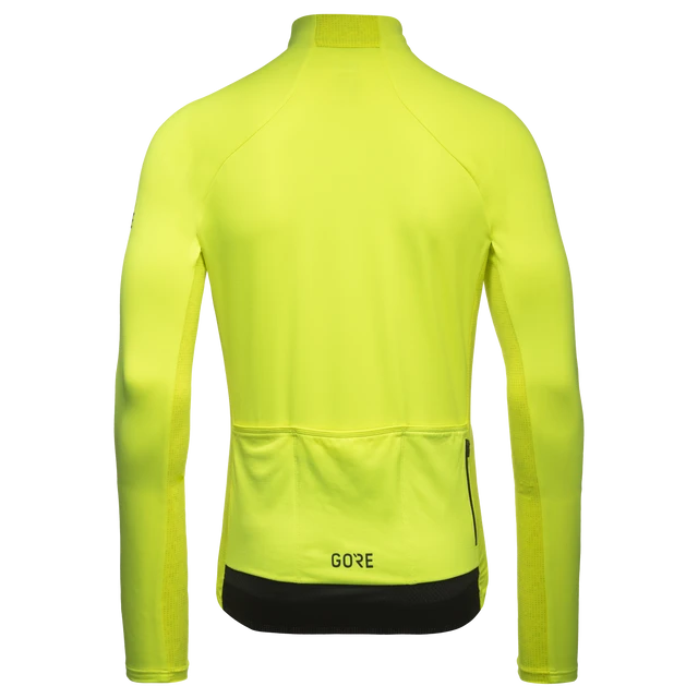Medium - Gorewear Men's C5 Thermo Jersey - Neon Yellow / Utility Green - In Stock Paldo Bikes Shop Bacoor