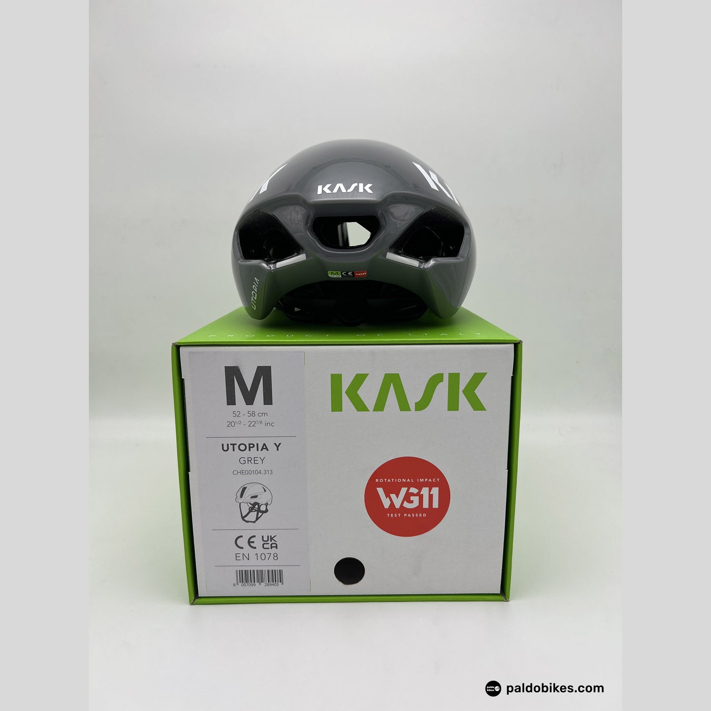 L - Kask Utopia Y - Grey - Authentic Road Cycling Gear Paldo Bikes Cavite