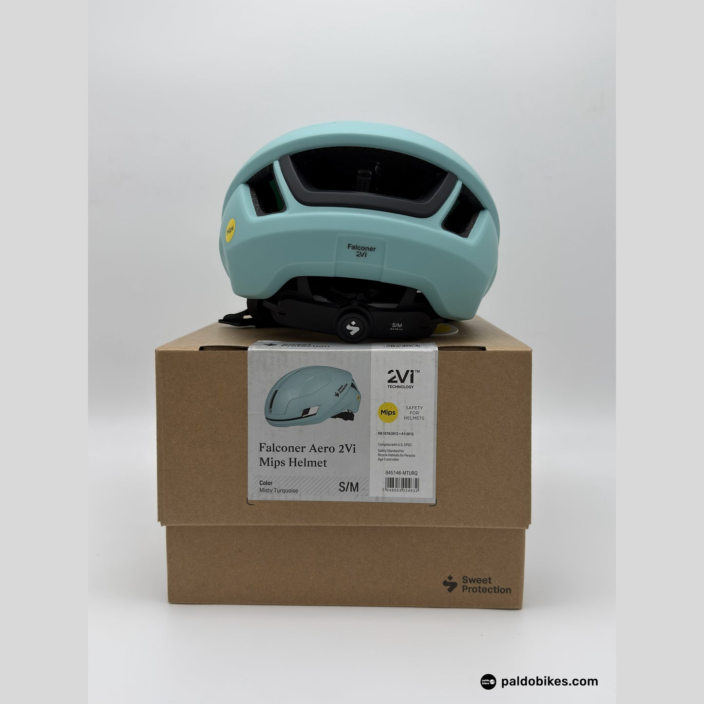 Sweet Protection Falconer Aero 2Vi Mips Helmet - Misty Turquoise