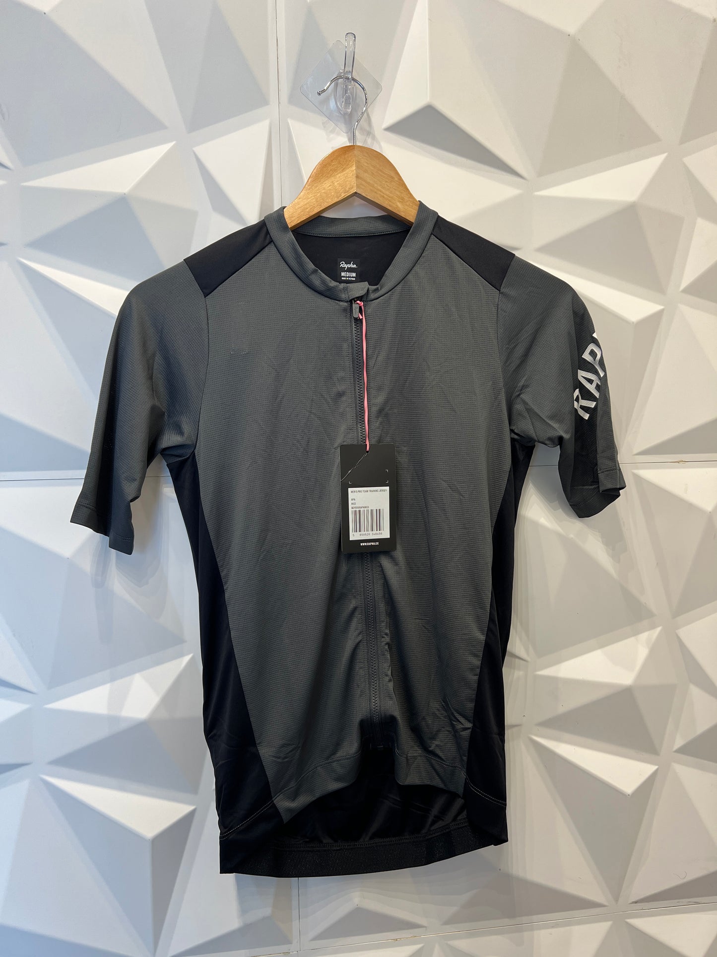 Large - Rapha Men's Pro Team Training Jersey - APA Dark Grey / Black - Paldo Bikes Shop Bacoor Cavite