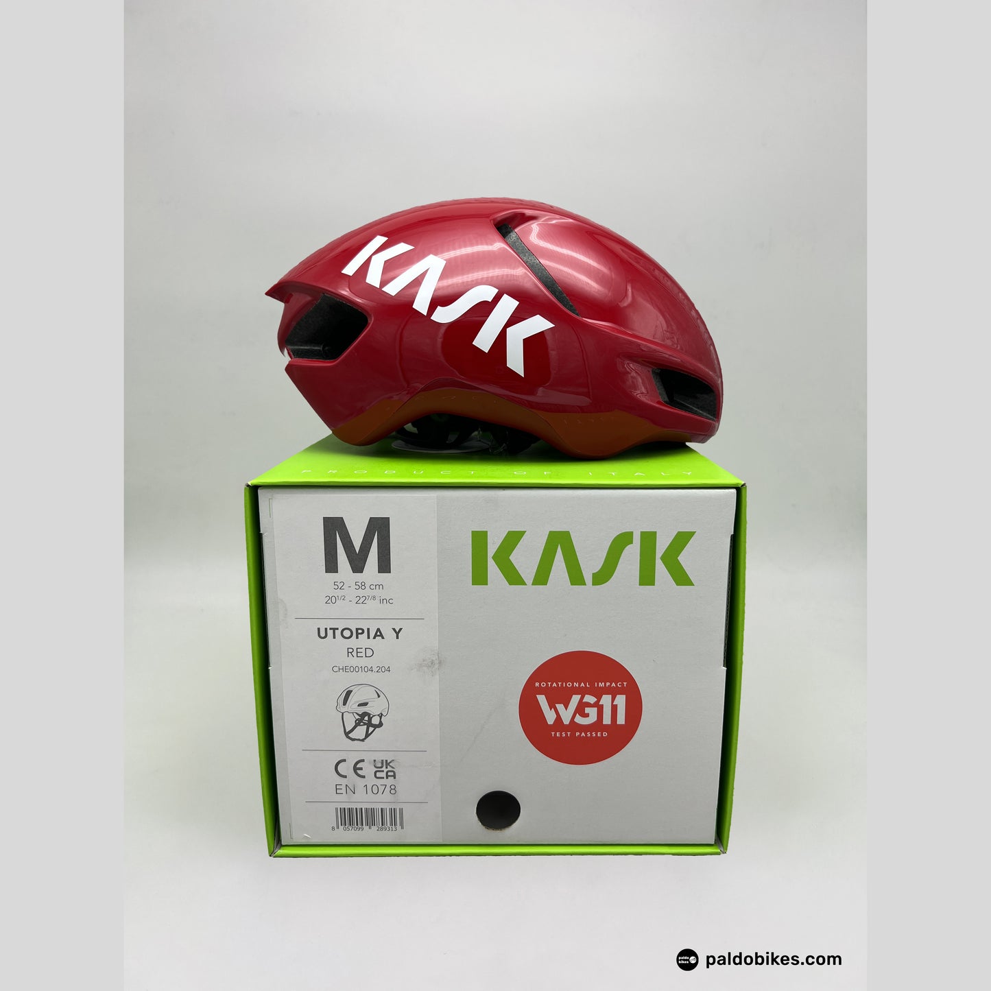 M - Kask Utopia Y - Red - Paldo Bikes Shop Bacoor Cavite