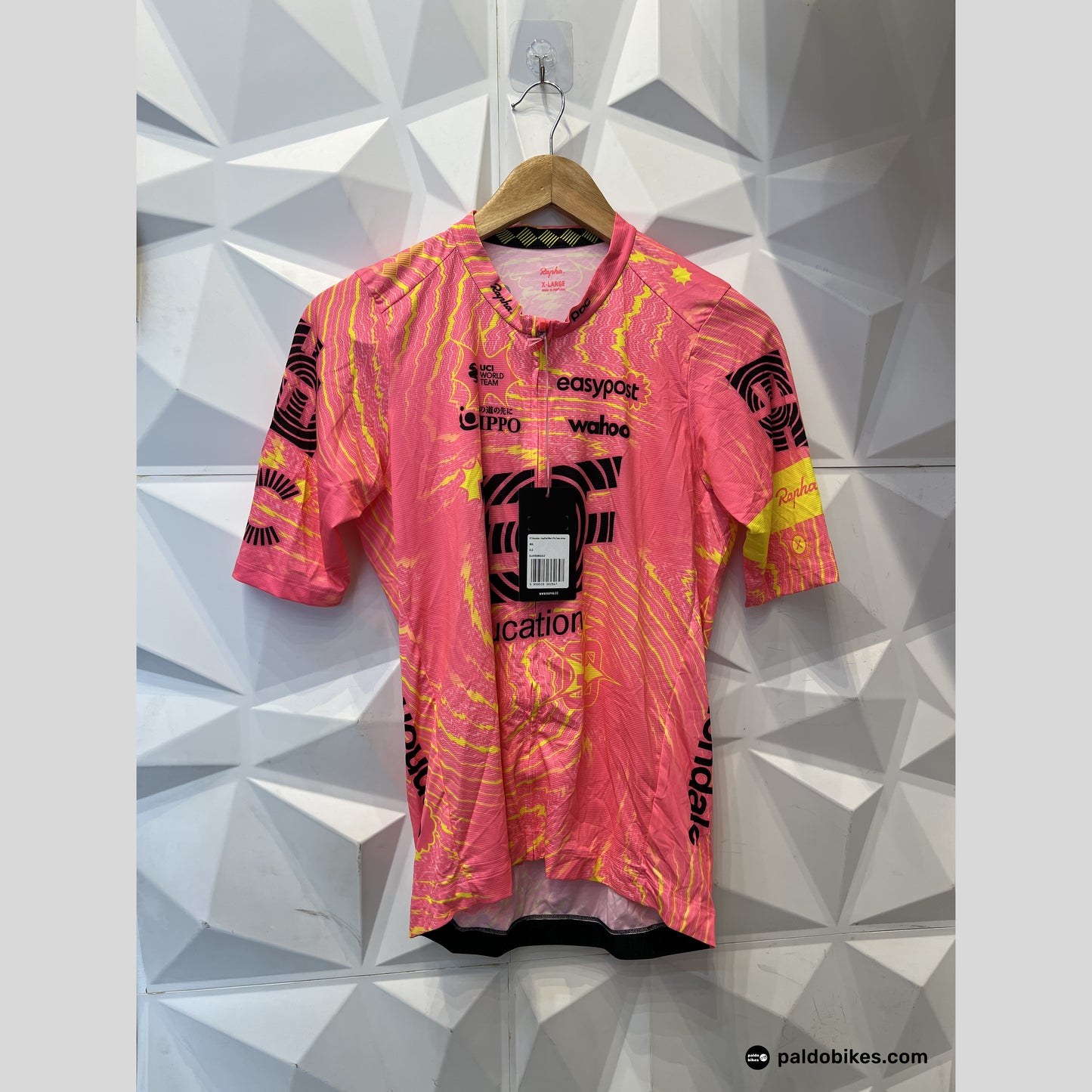 Large - Rapha Men's Pro Team Training Jersey - EF Education EasyPost - Authentic Road Cycling Gear Paldo Bikes Cavite