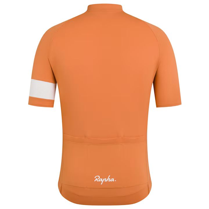 Medium - Rapha Men's Core Lightweight Jersey - Dusted Orange / White - In Stock Paldo Bikes Shop Bacoor