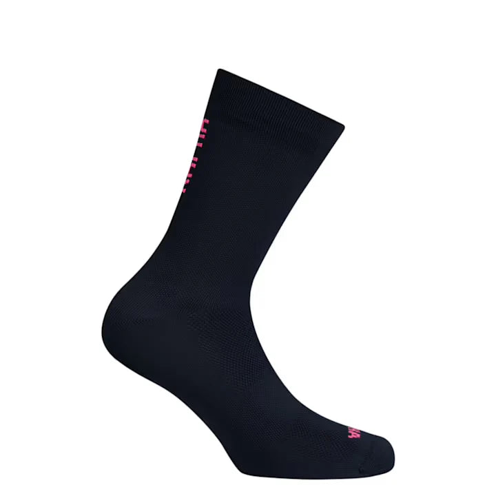 Rapha Pro Team Socks II Regular - Dark Navy / Hi-Vis Pink