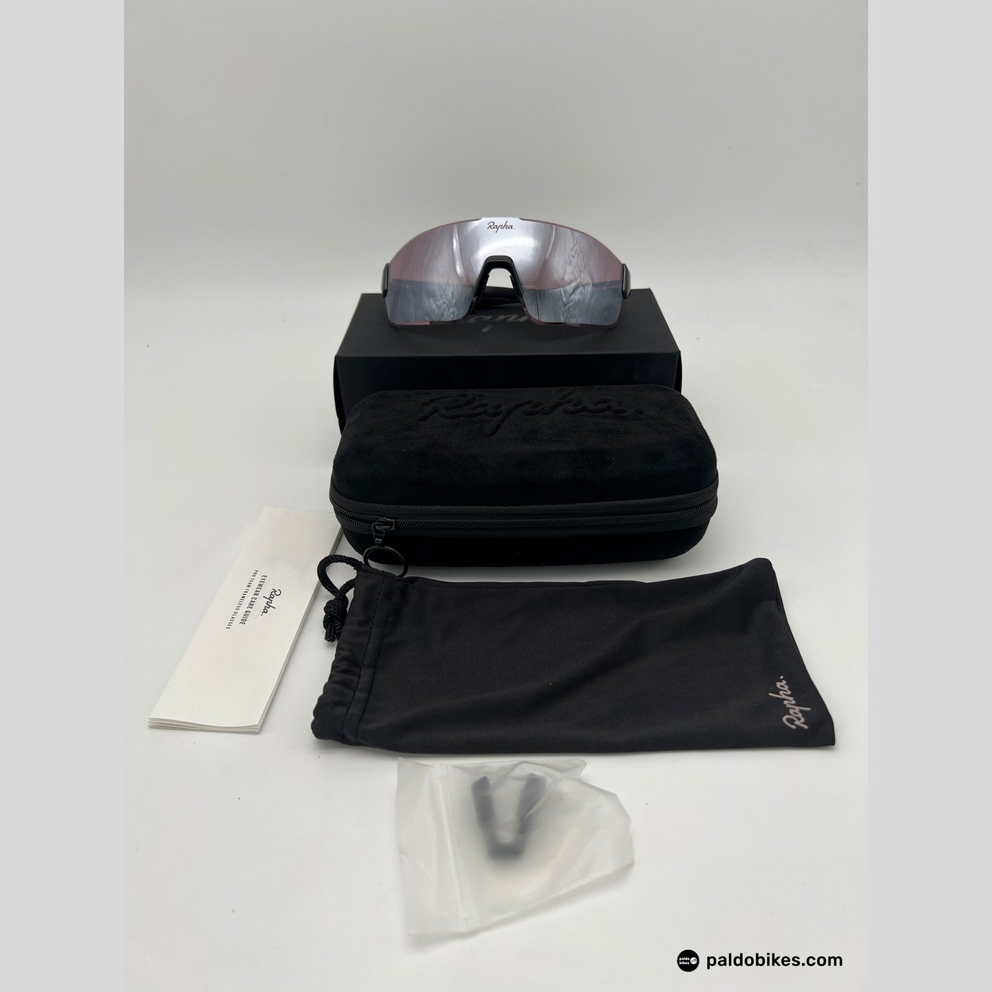 Rapha Pro Team Frameless Glasses - Black / Black Mirror Lens