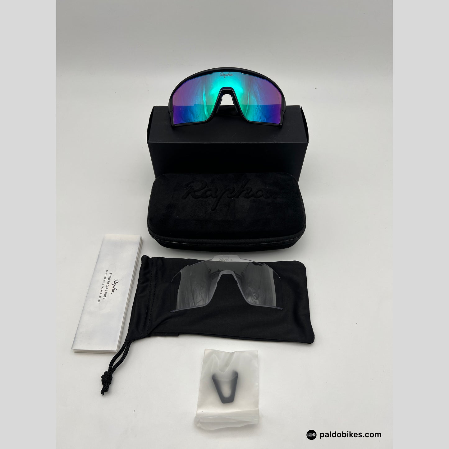 Rapha Pro Team Full Frame Glasses - Dark Navy / Purple Green Lens - Authentic Road Cycling Gear Paldo Bikes Cavite