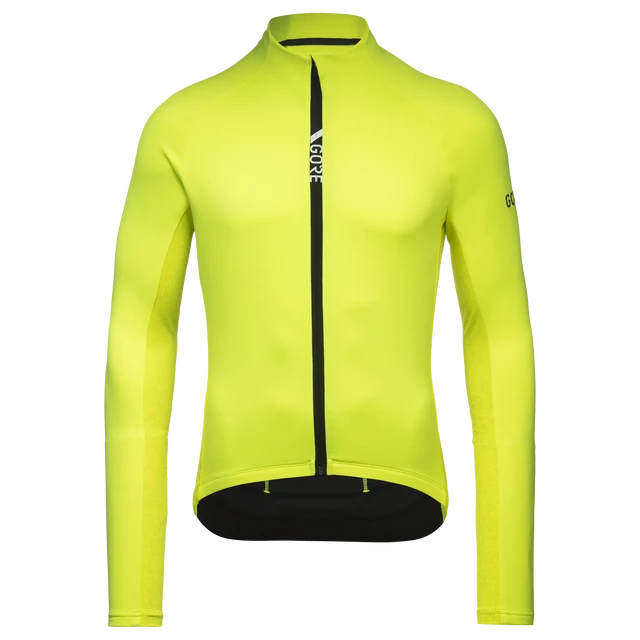 Gorewear Men's C5 Thermo Jersey - Neon Yellow / Utility Green