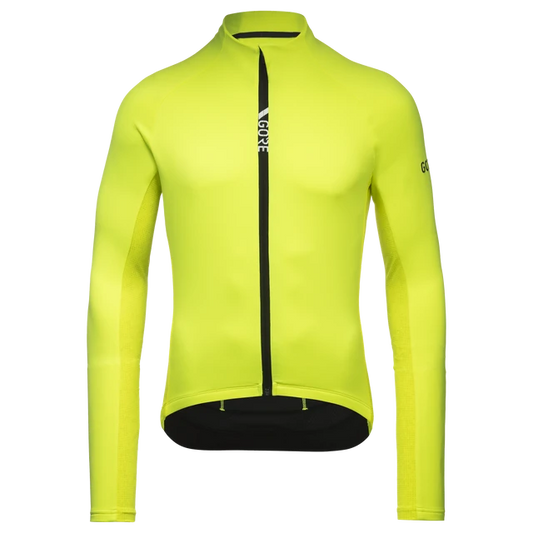 Gorewear Men's C5 Thermo Jersey - Neon Yellow / Utility Green