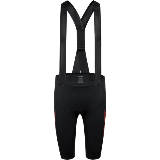 Small - Gorewear Men's C5 Transition Bib Shorts+ - Black / Fireball - Authentic Road Cycling Gear Paldo Bikes Cavite