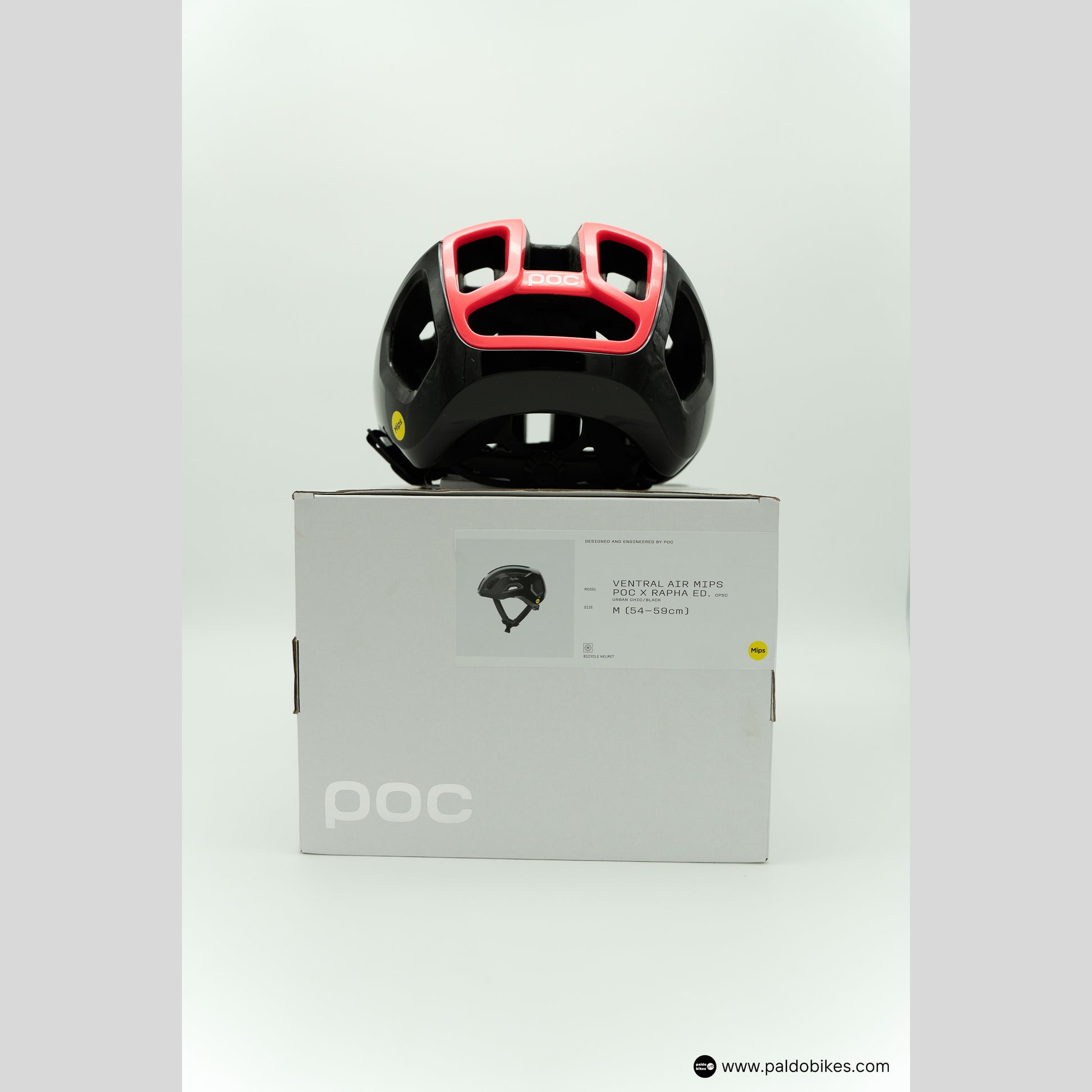 l - Rapha + POC Ventral Air MIPS - Green Grey - Premium Cycling Gear Paldo Bikes