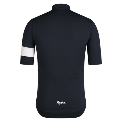 Medium - Rapha Men's Core Lightweight Jersey - BLW Black / White - Authentic Road Cycling Gear Paldo Bikes Cavite