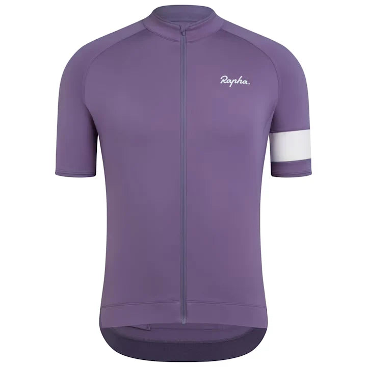 Medium - Rapha Men's Core Jersey - CDA Dusted Lilac / White - Premium Cycling Gear Paldo Bikes