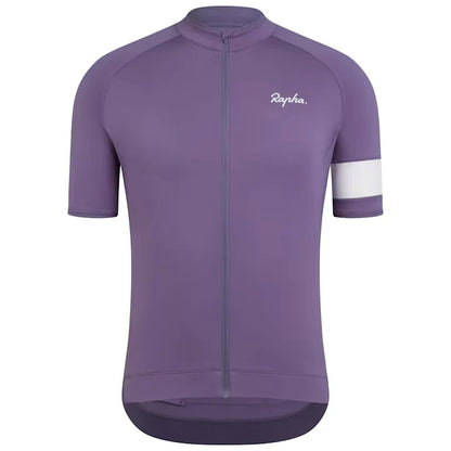 Medium - Rapha Men's Core Jersey - CDA Dusted Lilac / White - Premium Cycling Gear Paldo Bikes