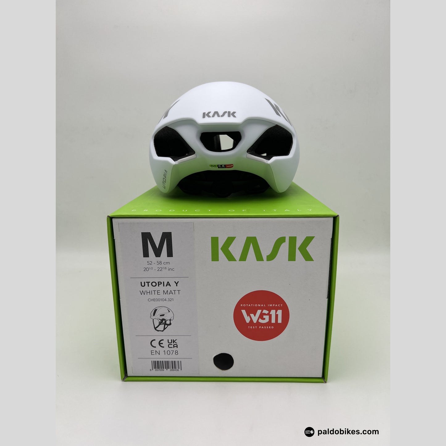 L - Kask Utopia Y - White Matt - Authentic Road Cycling Gear Paldo Bikes Cavite