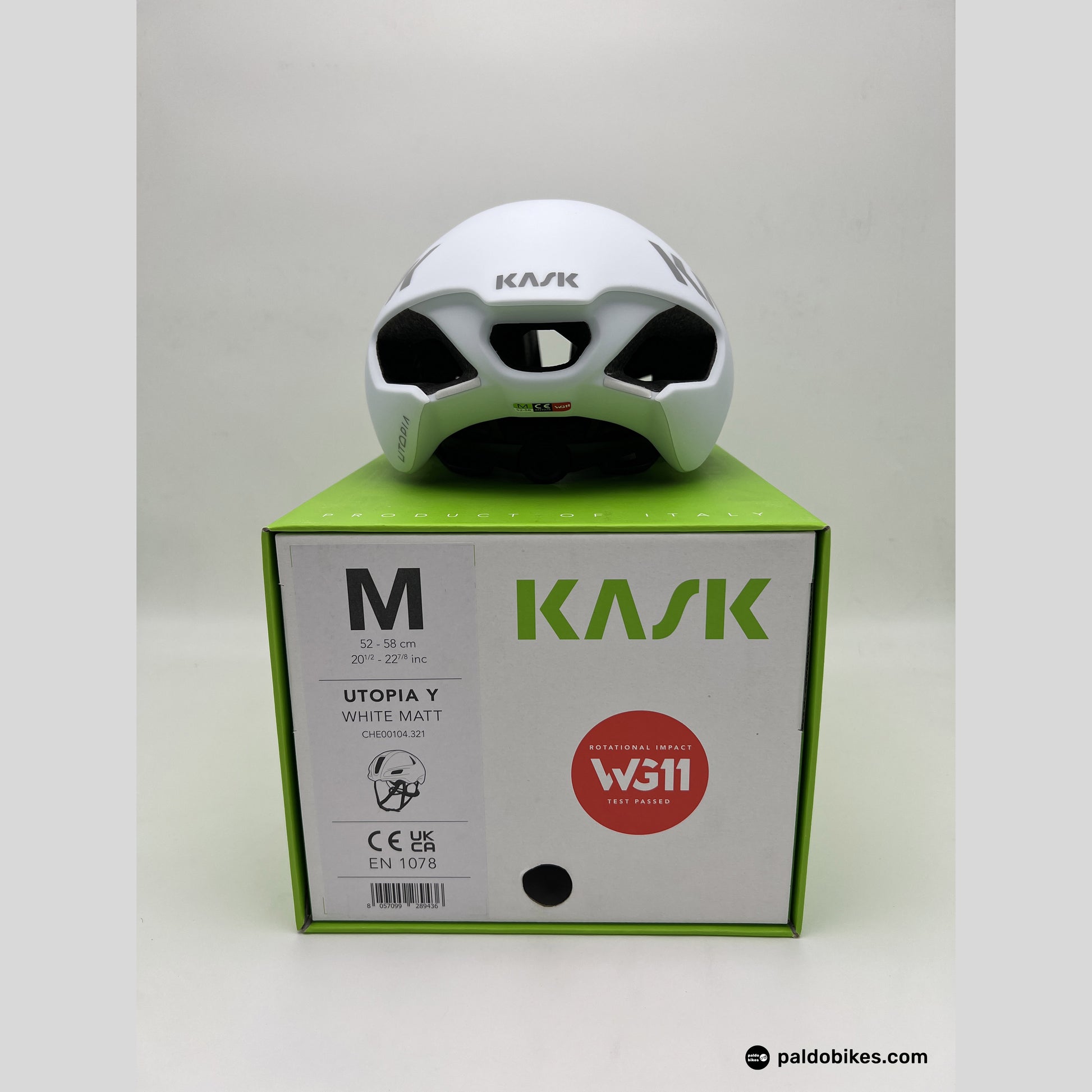 L - Kask Utopia Y - White Matt - Authentic Road Cycling Gear Paldo Bikes Cavite