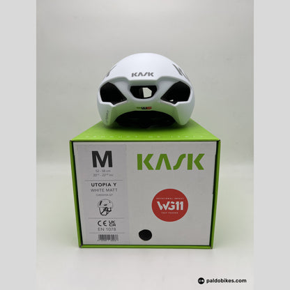 L - Kask Utopia Y - White Matt - Authentic Road Cycling Gear Paldo Bikes Cavite