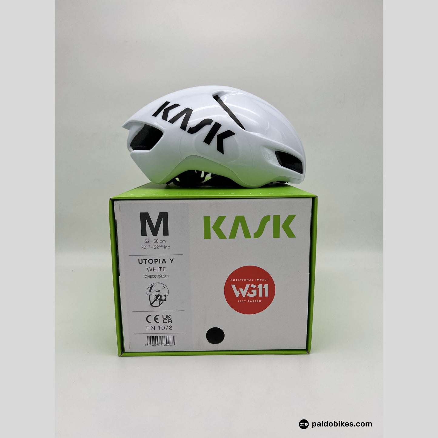 M - Kask Utopia Y - White - Premium Cycling Gear Paldo Bikes