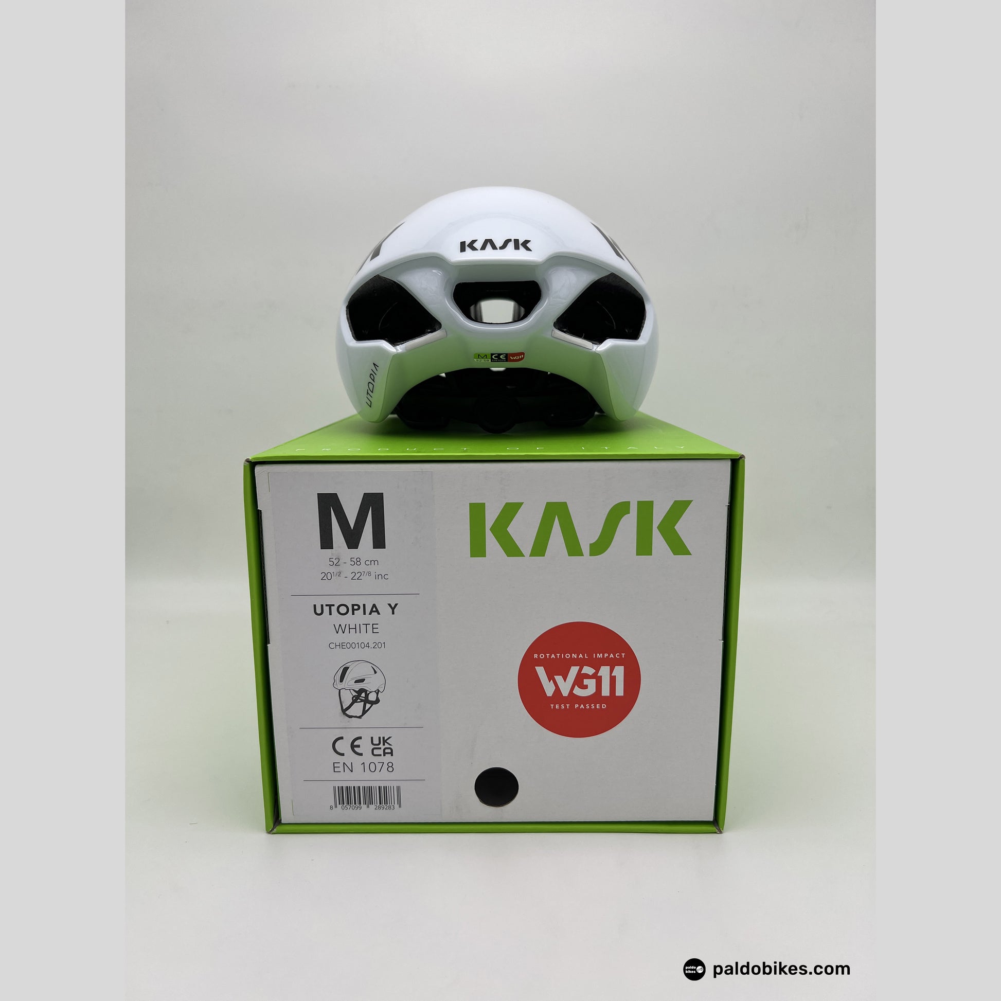 L - Kask Utopia Y - White - Premium Cycling Gear Paldo Bikes