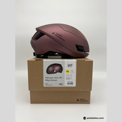 m-l - Sweet Protection Falconer Aero 2Vi Mips Helmet - Barbera Metallic - Premium Cycling Gear Paldo Bikes
