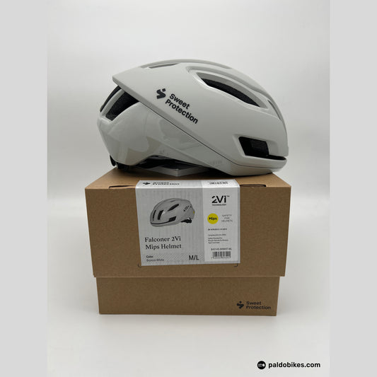 m-l - Sweet Protection Falconer 2Vi Mips Helmet - Bronco White - Paldo Bikes Shop Bacoor Cavite