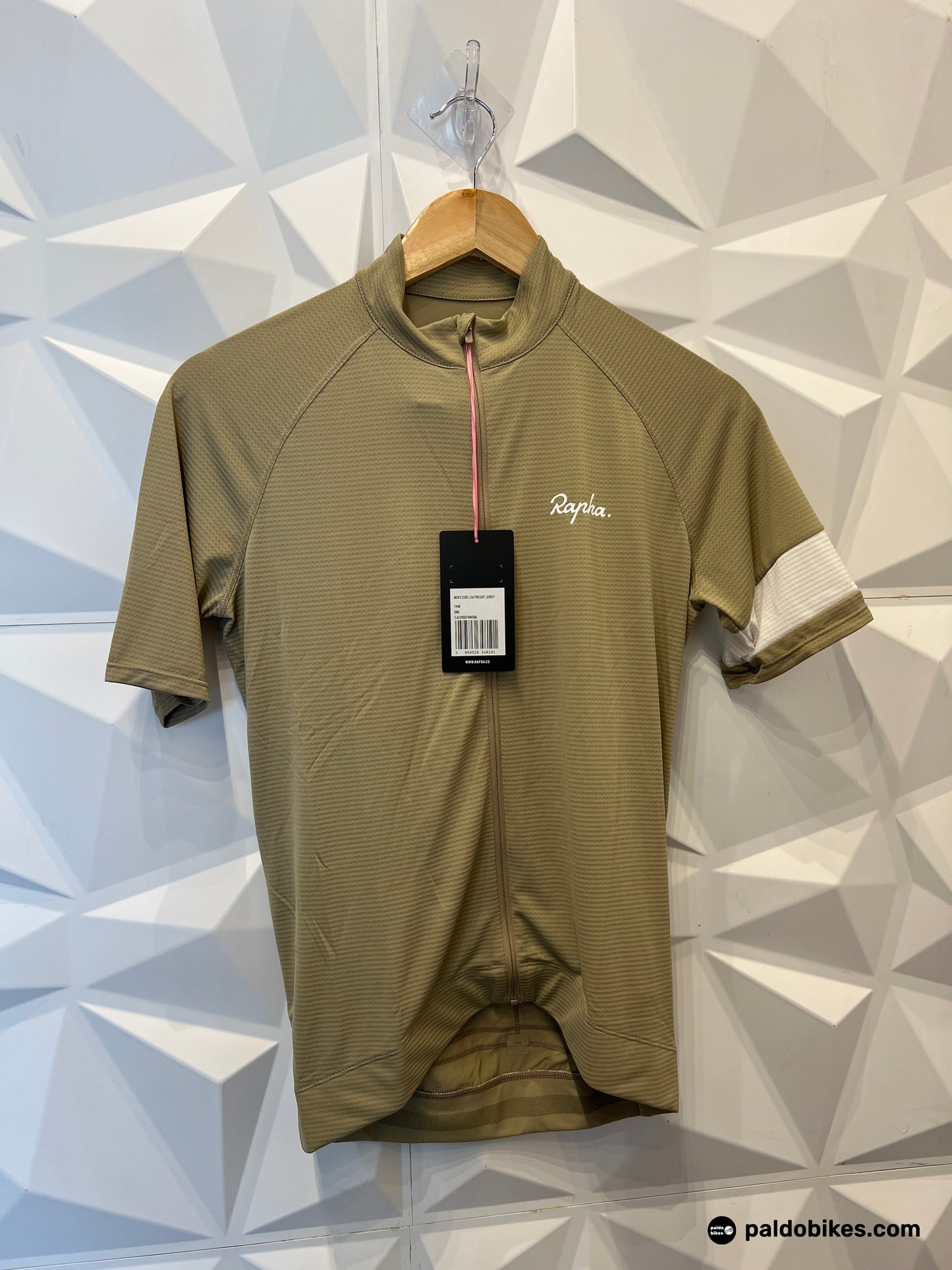 Large - Rapha Men's Core Lightweight Jersey - THW Tan / White - Paldo Bikes Cavite