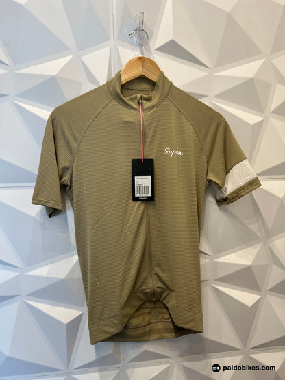 Large - Rapha Men's Core Lightweight Jersey - THW Tan / White - Paldo Bikes Cavite