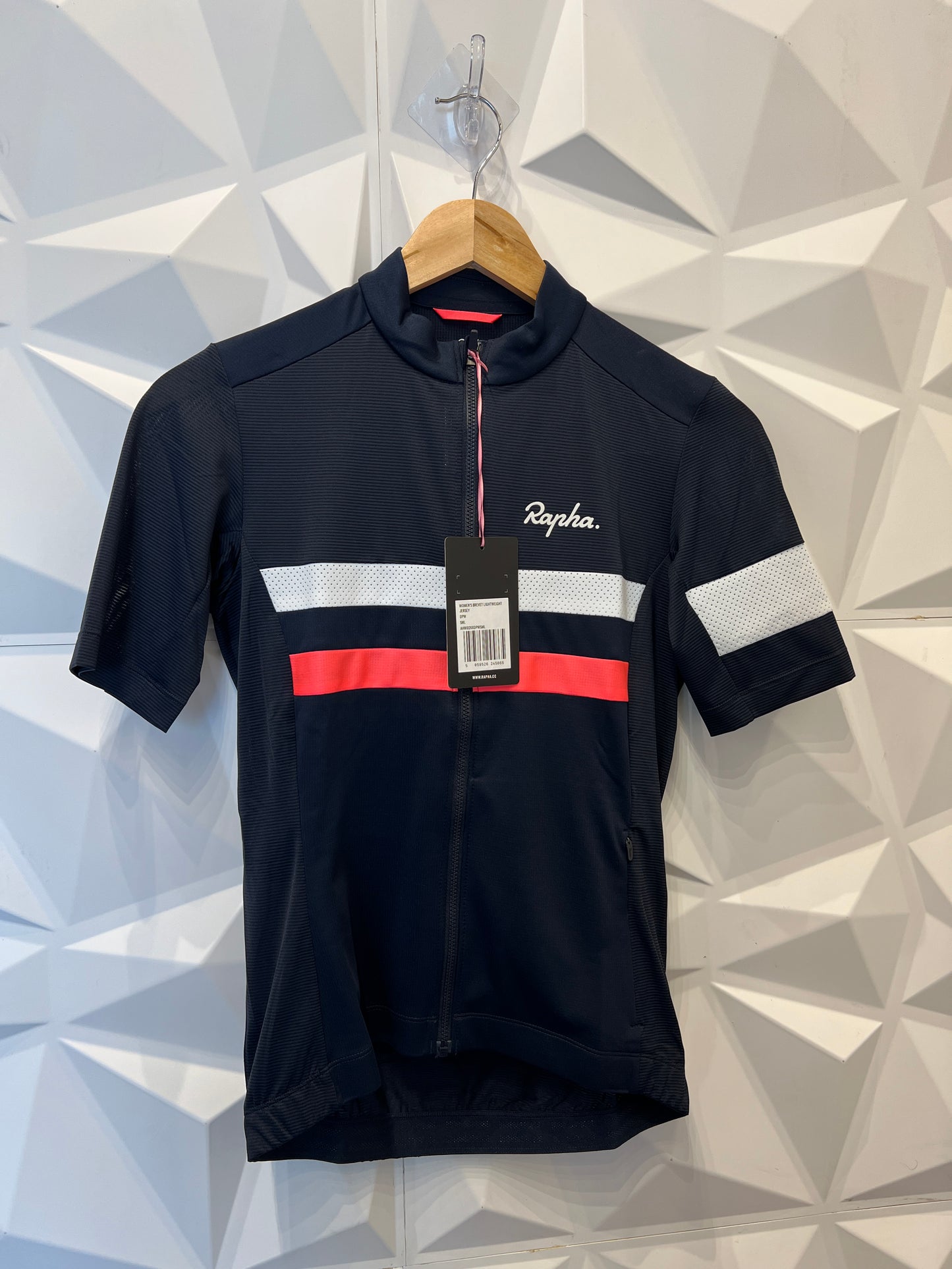 Rapha Women's Brevet Lightweight Jersey - Dark Navy / High-Vis Pink