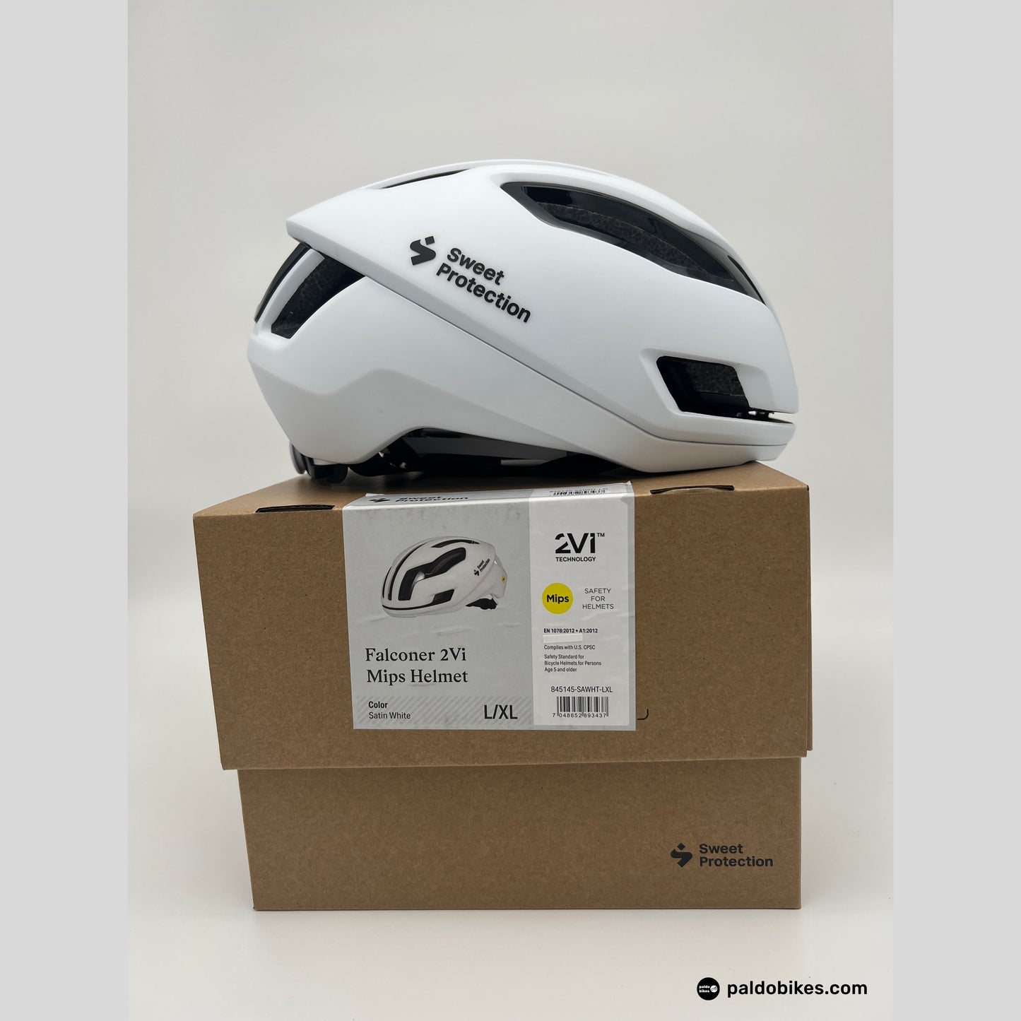 m-l - Sweet Protection Falconer 2Vi Mips Helmet - Satin White - Paldo Bikes Shop Bacoor Cavite