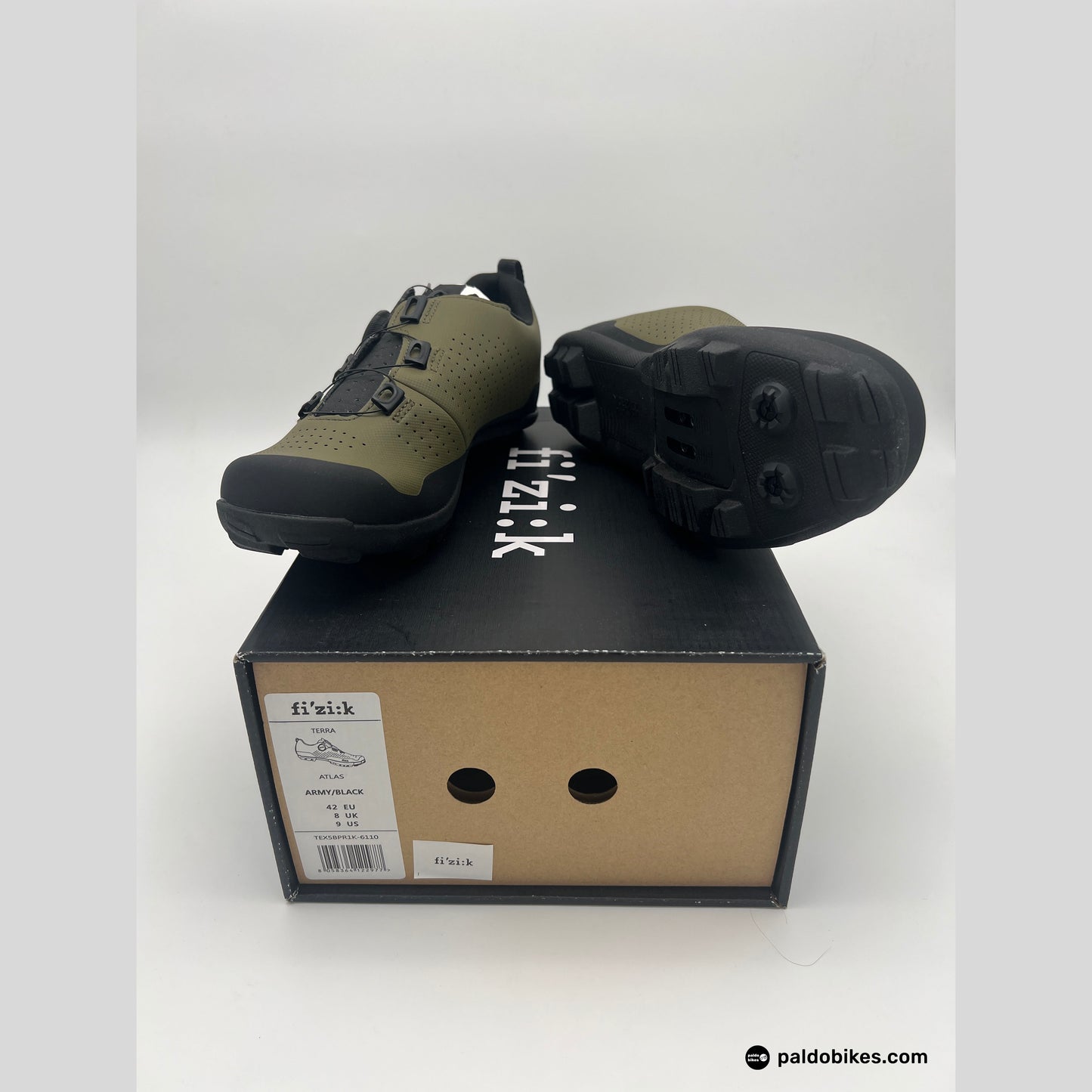 Fizik Terra Atlas - Army Black   - Paldo Bikes Cavite