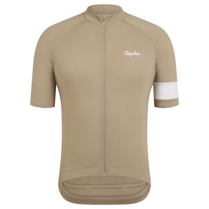 Small - Rapha Men's Core Lightweight Jersey - THW Tan / White - In Stock Paldo Bikes Shop Bacoor