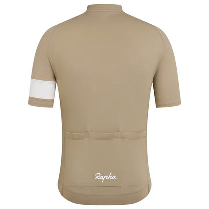 Medium - Rapha Men's Core Lightweight Jersey - THW Tan / White - Paldo Bikes Shop Bacoor Cavite