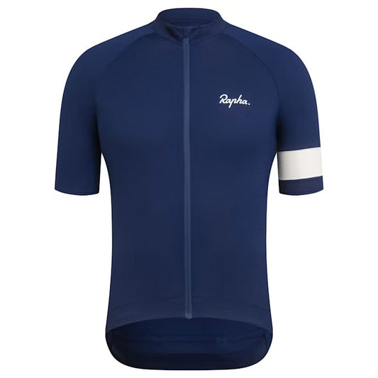 Small - Rapha Men's Core Lightweight Jersey - Navy - Authentic Road Cycling Gear Paldo Bikes Cavite
