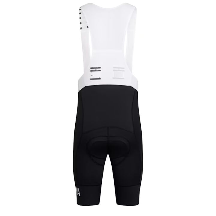 Medium - Rapha Men's Pro Team Bib Shorts Regular - Black / White - Authentic Road Cycling Gear Paldo Bikes Cavite