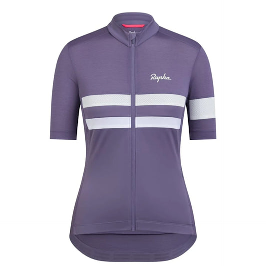 Rapha Women's Brevet Lightweight Jersey - Dusted Lilac/White