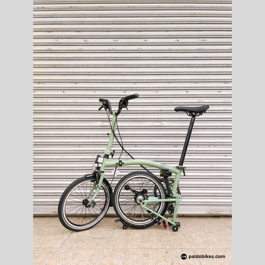Mid - Brompton C Line Explore - Matcha Green - Premium Cycling Gear Paldo Bikes