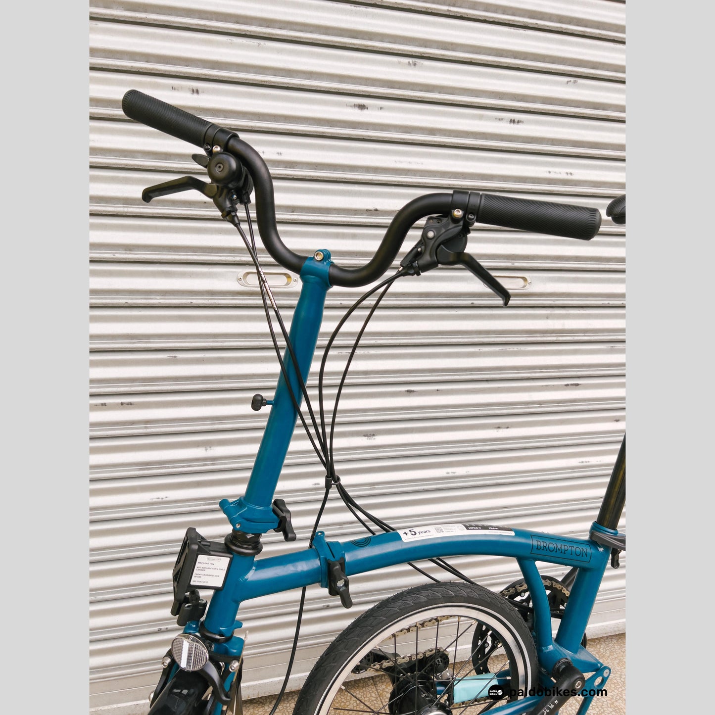 High - Brompton C Line Explore - Ocean Blue - Premium Cycling Gear Paldo Bikes