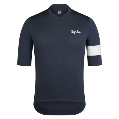 Small - Rapha Men's Core Jersey - INW Dark Grey / White - Premium Cycling Gear Paldo Bikes
