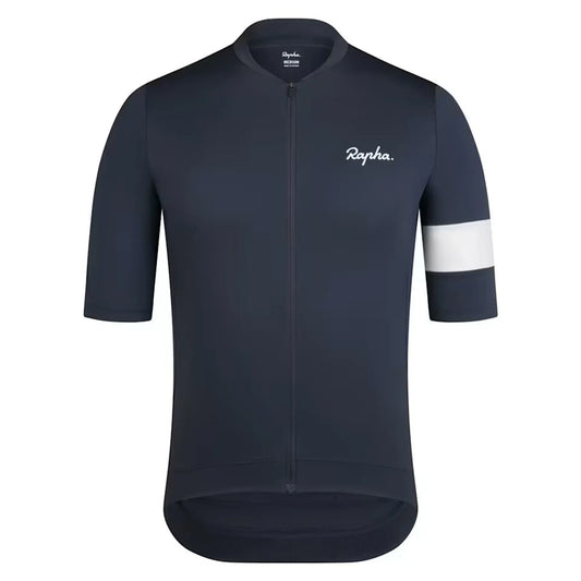 Small - Rapha Men's Core Jersey - INW Dark Grey / White - Premium Cycling Gear Paldo Bikes