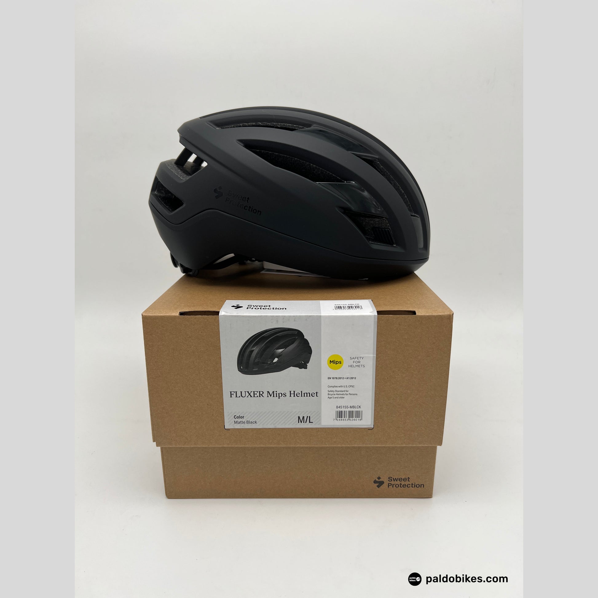 m-l - Sweet Protection Fluxer Mips Helmet - Matte Black - Paldo Bikes Shop Bacoor Cavite