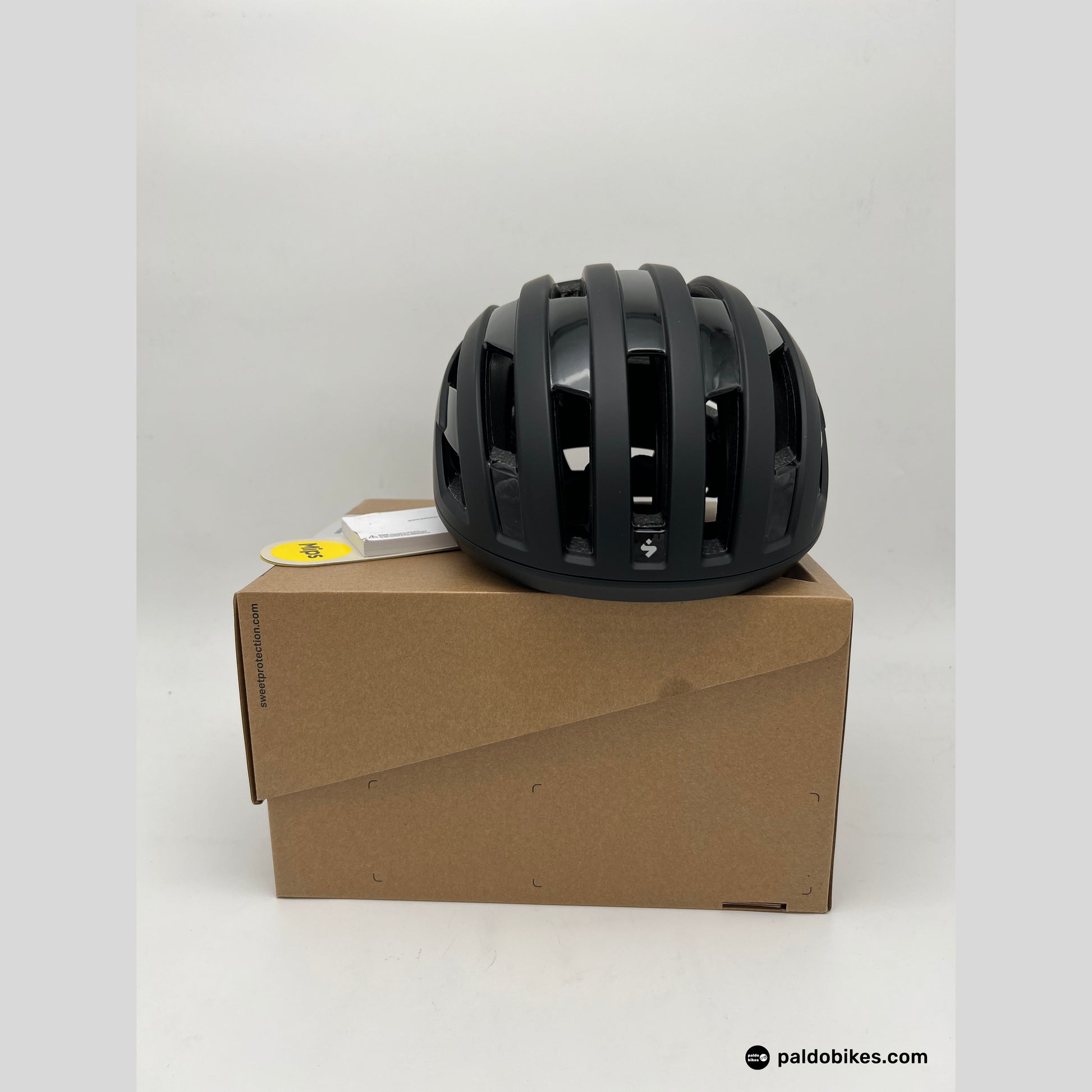 s-m - Sweet Protection Fluxer Mips Helmet - Matte Black - Authentic Road Cycling Gear Paldo Bikes Cavite