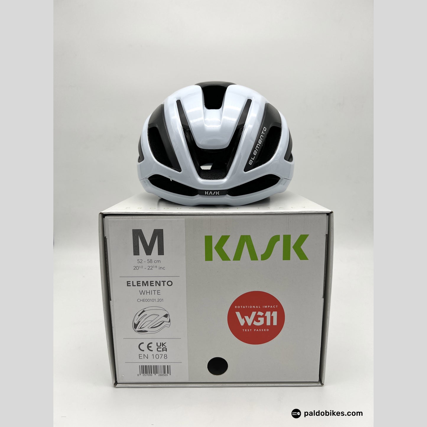 s - Kask Elemento - White - Premium Cycling Gear Paldo Bikes