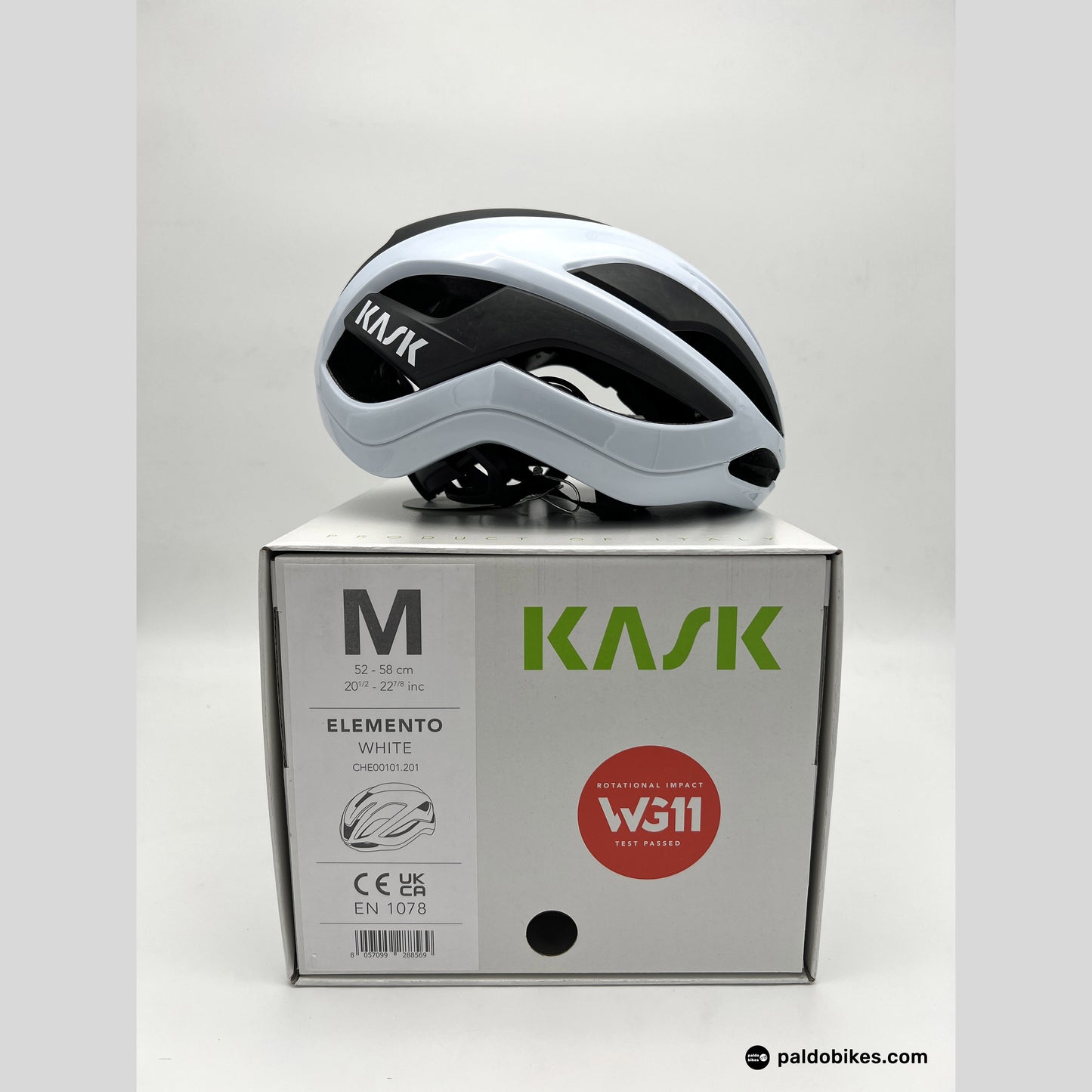 m - Kask Elemento - White - Authentic Road Cycling Gear Paldo Bikes Cavite