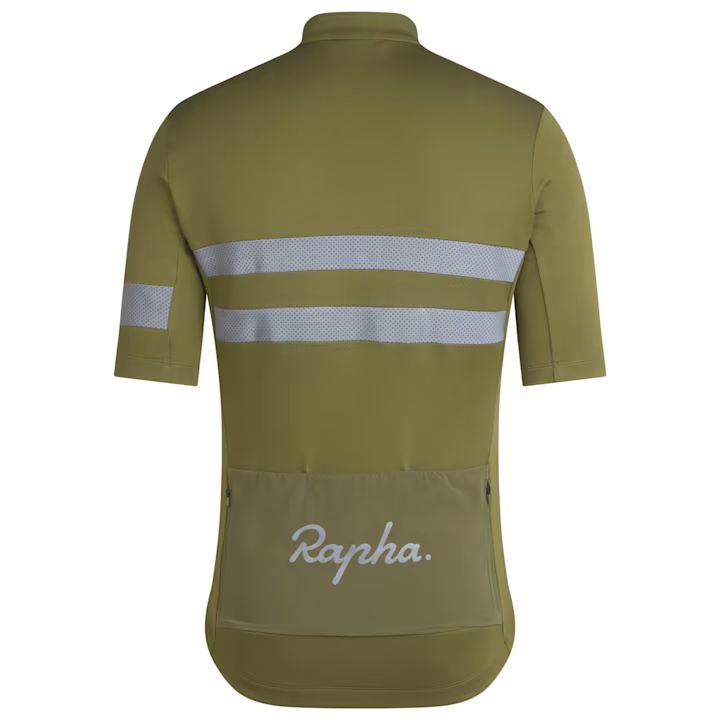 Medium - Rapha Men's Brevet Jersey - Dark Khaki / Silver - Paldo Bikes Shop Bacoor Cavite