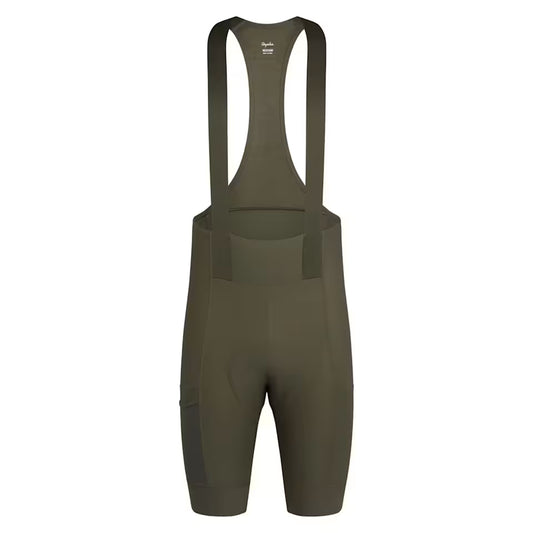 Small - Rapha Men's Brevet Element Cargo Bib Shorts - Dark Green / Green - In Stock Paldo Bikes Shop Bacoor