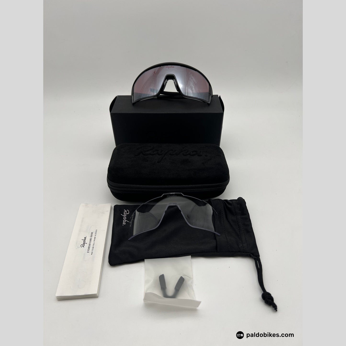 Rapha Pro Team Full Frame Glasses - Black / Black Mirror Lens