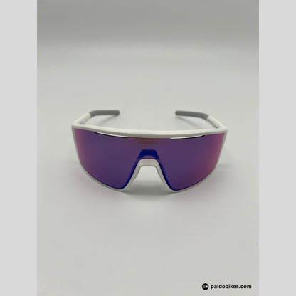 Rapha Pro Team Full Frame Glasses - White / Pink Blue Lens - Paldo Bikes Cavite