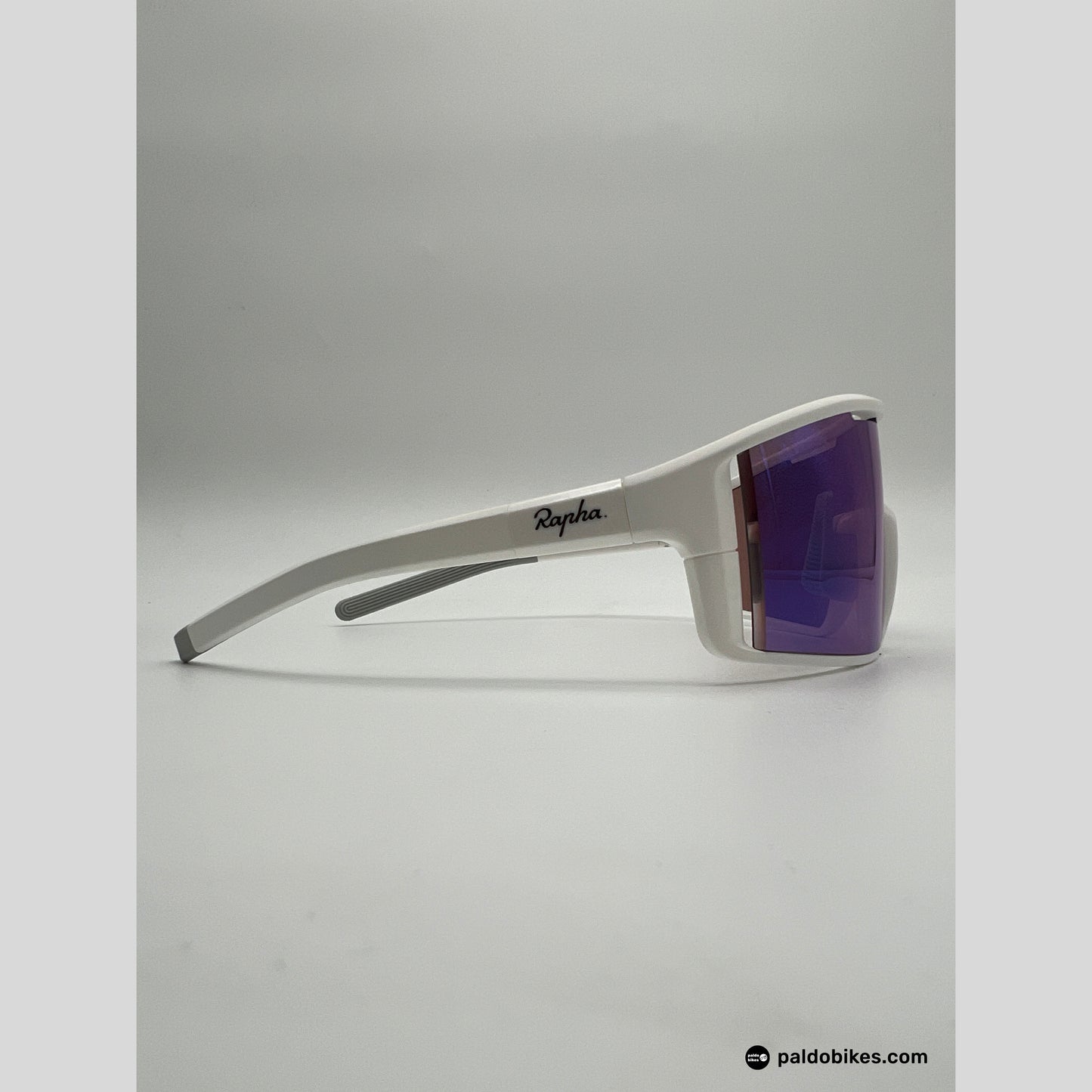 Rapha Pro Team Full Frame Glasses - White / Pink Blue Lens - Paldo Bikes Cavite