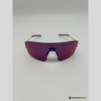 Rapha Pro Team Frameless Glasses - White / Pink Blue Lens - Authentic Road Cycling Gear Paldo Bikes Cavite