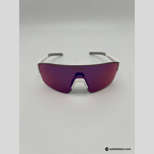 Rapha Pro Team Frameless Glasses - White / Pink Blue Lens - Authentic Road Cycling Gear Paldo Bikes Cavite