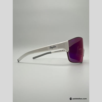 Rapha Pro Team Frameless Glasses - White / Pink Blue Lens - Paldo Bikes Shop Bacoor Cavite